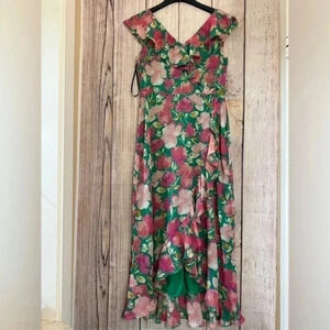 London Times Womens Ruffle Floral Maxi dress size 10